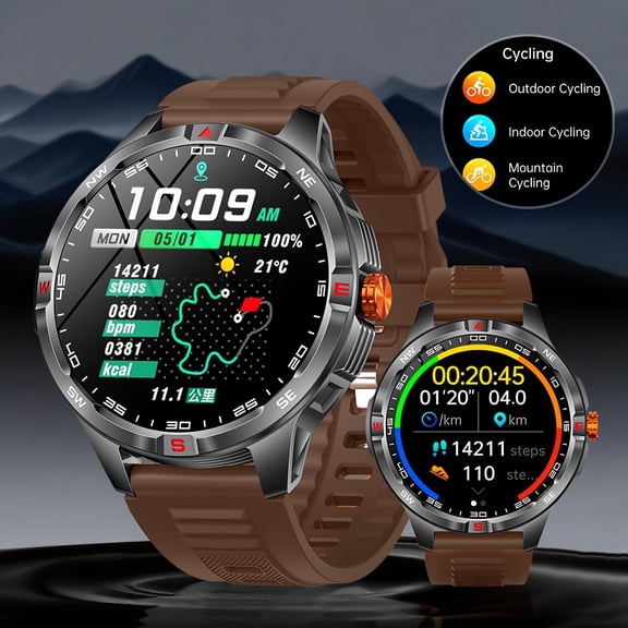 1000mAh Long-Lasting Smartwatch - 1.46'' 60Hz IPS HD Display, 100+ Sport Modes, Compass, Wireless Connectivity, for Android & iOS
