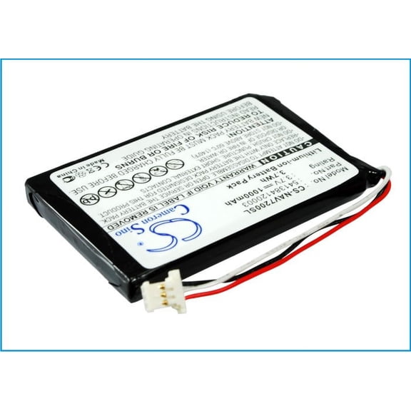 1000mAh Navigon GTC39110BL08554 JS541384120003 541384120003 Battery for 72 Plus Live 72 Easy