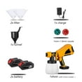 thumbnail image 1 of 1000mL Electric Paint Gun Spray Gun High Power Electric Paint Sprayer Flow Control With 3 Nozzle For 18V Battery, 1 of 7