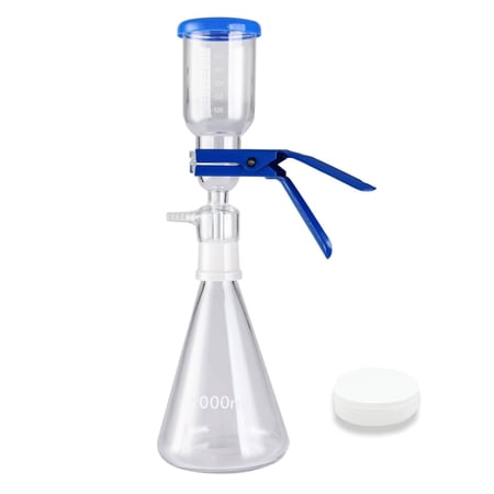 FOUR E's Scientific 1000mL Lab Vacuum Filtration Distillation Apparatus, Glass Suction Filtering Kit