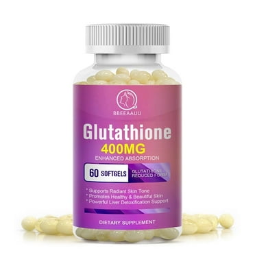 Glutathione Capsule 60 Pcs, Anti-wrinkle, Protect Liver Health & Skin Care Capsules（1 Pack）