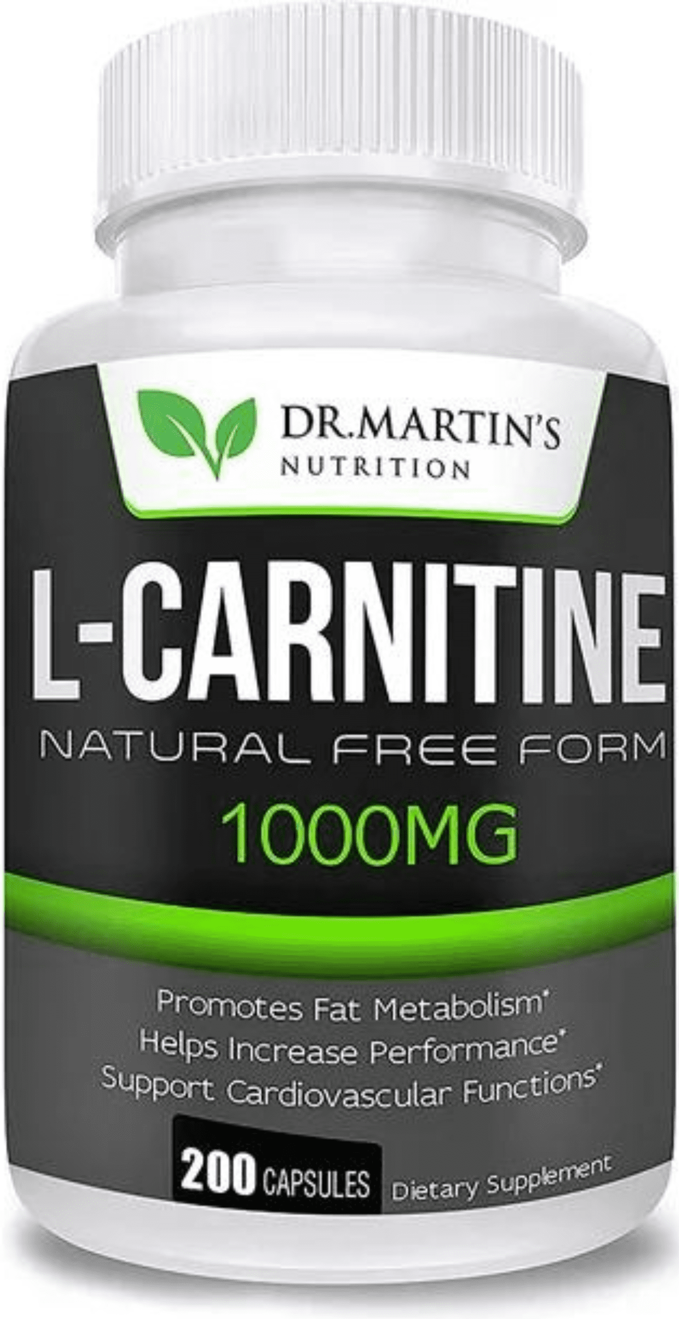 1000mg L-Carnitine 200 Capsules Boost Metabolism & Increase Performance ...