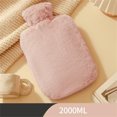 1000ml/2000ml Hotwater Bag Cover Plush Hotwater Bottle Protecter Soft