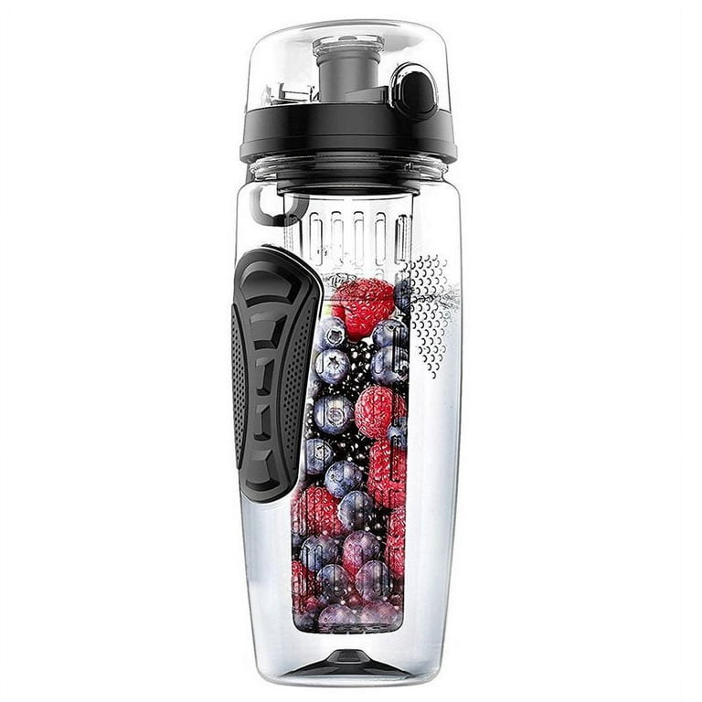 1000ml/32oz Fruit Infusing Infuser Water Bottle Plastic Sports