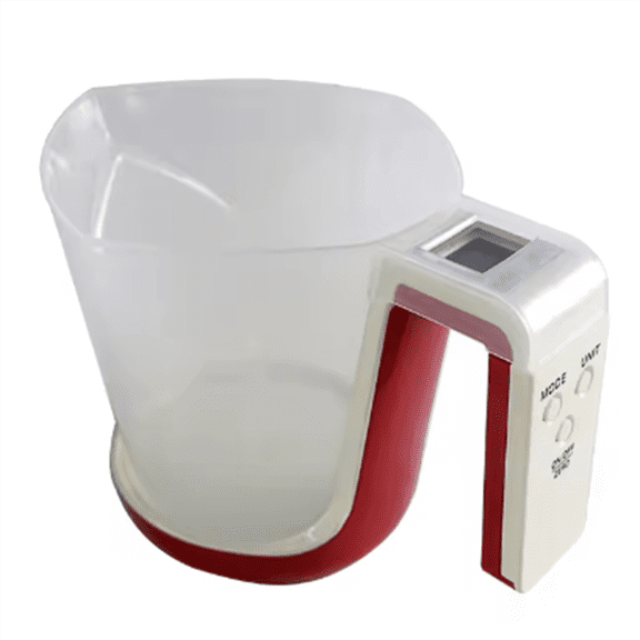1000ml/5kg Detachable Measuring Tools Baking Milk Powder Brewing Electronic Cup Household Electronic Scales Red,1 * electronic measuring cup scale,Red