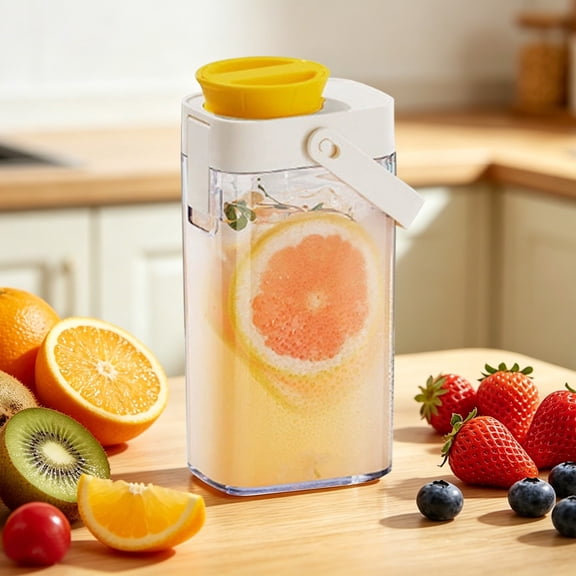 1000ml Cold Brew Coffee & Tea Maker - Plastic Fruit Infuser Pitcher with Leak-Proof Seal & Portable Design for Iced Tea, Home, Office & Travel