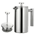 thumbnail image 1 of 1000ml French Press Coffee Maker Stainless Steel Double Walled Insulated Coffee PotBY, 1 of 4