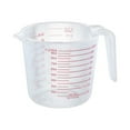 thumbnail image 1 of 1000ml Plastic Measuring Cup, 1 Pc 4 Cup Large Capacity Stackable Clear Measuring Jug Graduated Liquid Cup, Clear Plastic Heat-Resistant Stackable Measuring Cup with Angled Grip for Cooking, White, 1 of 7