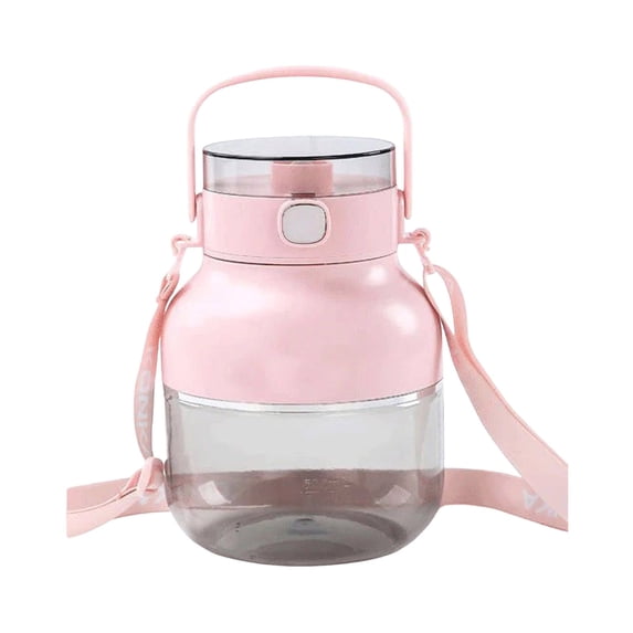 1000ml Portable Wireless Juicer Cup with Blender Shaker Bottle, High-Capacity Smoothie Maker for Protein Shakes, Mini Personal Blender for Home Gym Travel, Kitchen Accessories, Pink