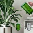 thumbnail image 1 of 1000ml Transparent Succulent Watering Kettle with Long Spout, Plastic Indoor Plant Watering Can for Flowers, Green/Gray, Ergonomic Handle, Modern Design, 1 of 8