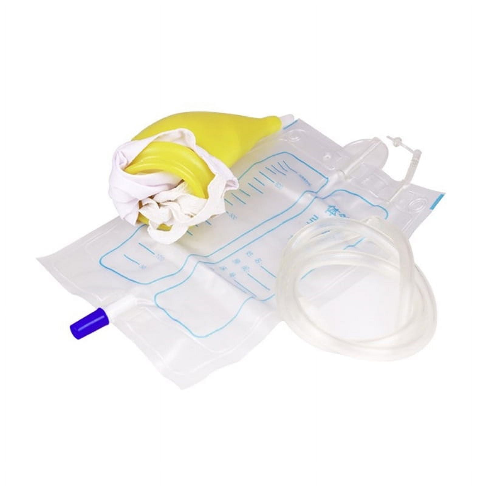 1000ml portable wearable urinal urine bag collector toilet elastic man women