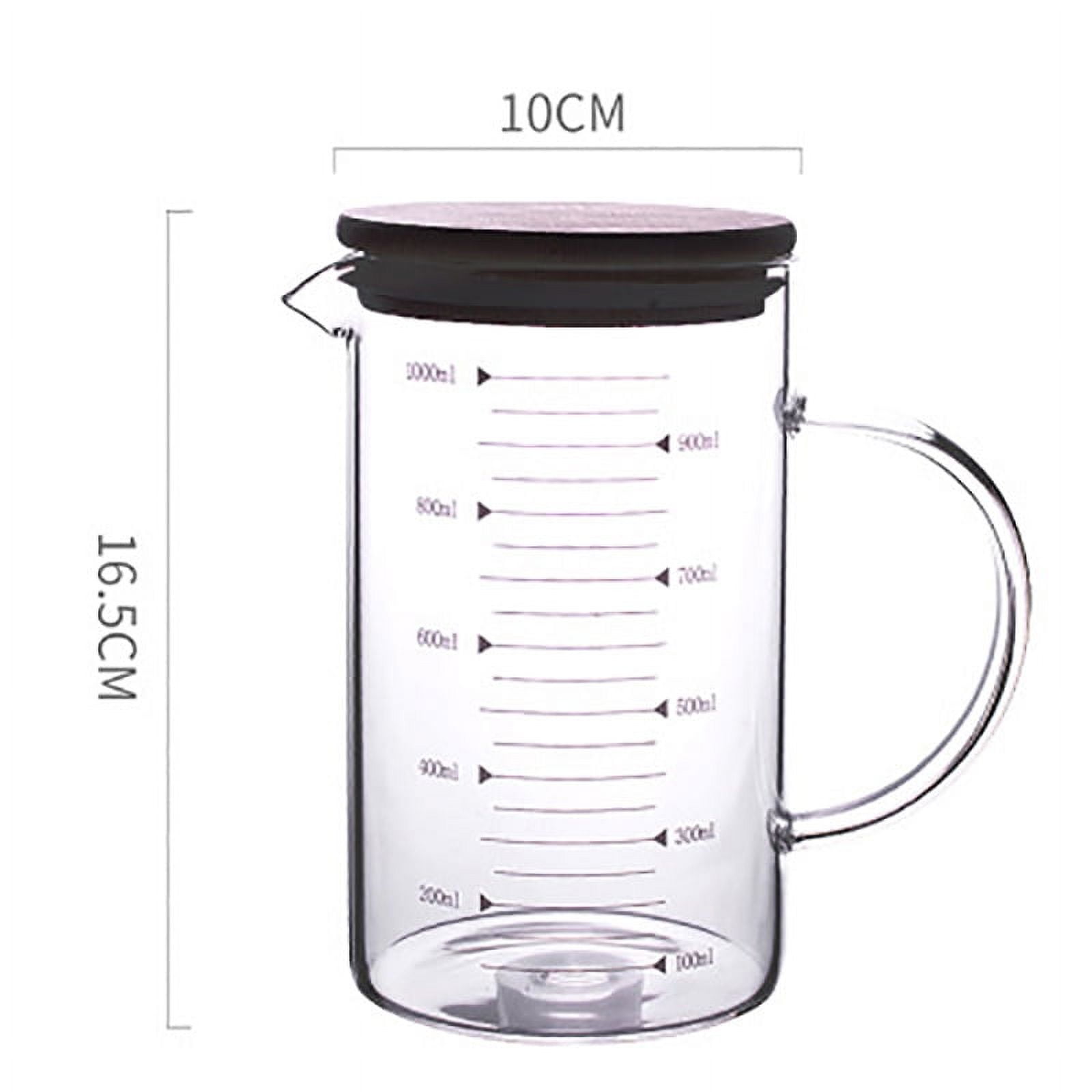 1000ml Clear Borosilicate Glass Measuring Beaker with Handle