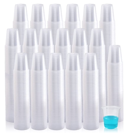1000pack-3oz Disposable Plastic Cups for Drinking, Tasting and Food Samples