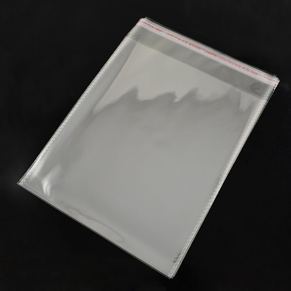 1000pc OPP Cellophane Bags Rectangle Clear 24x18cm Unilateral Thickness: 0.035mm Inner Measure: 20.5x18cm
