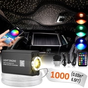 1000pcs 0.02in 6.5ft Starlight Headliner Kit Ceiling Lights for Car Roof Fiber Optic Lights with APP Control