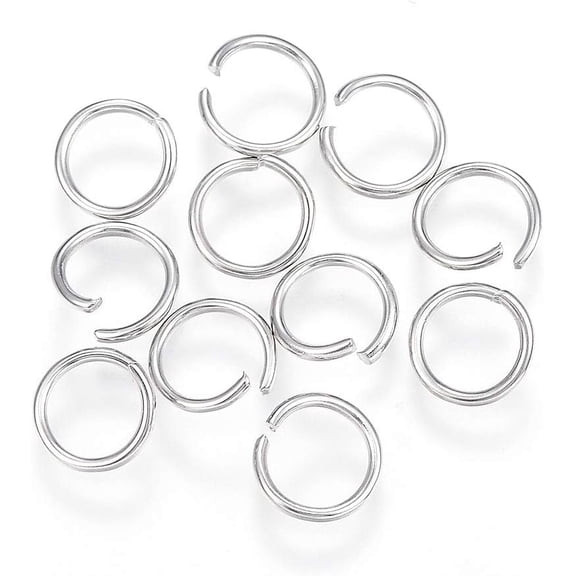 1000pcs 1000Pc Open Jump Rings Resistant 304 Stainless Steel Jump Rings Connector Rings Open/Close Tools for Jewelry Making Necklaces Bracelet Earrings Keychain Valentine's Day Elegant Gifts