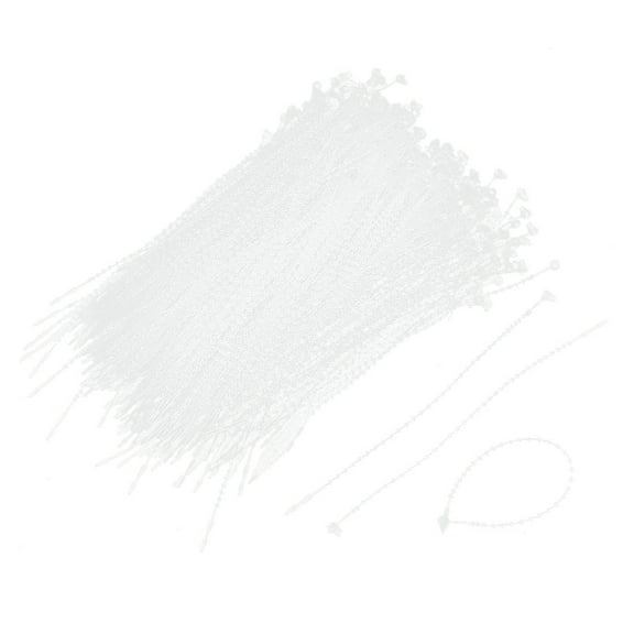 1000pcs 5" 13cm Length Clear Cable Cord Zip Loop Tie Fasten Wrap