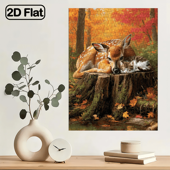 1000pcs Adult Jigsaw Puzzle Featuring Anime Animal Characters - Scratch-resistant, High Difficulty, Suitable for Adults, Family Entertainment, Home Decor, Christmas, and as Brain-challenging Gif