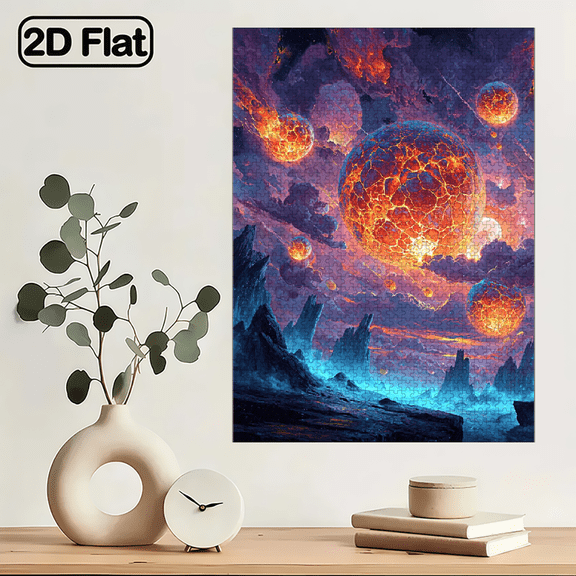 (1000pcs) Adult Mini Puzzles, with Dazzling NebulDesign - Scratch-Resistant, Challenging, Suitable for Adults, Family Entertainment, Home Decoration, Christmas, And Gift Ideas to Challenge The B