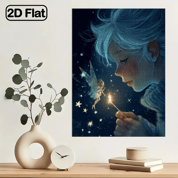 1000pcs Adult Puzzle, 29.4*19.6 Inches Large Size, Matchstick Beauty Design, Perfect for DIY Creative Fun with Family and Friends.