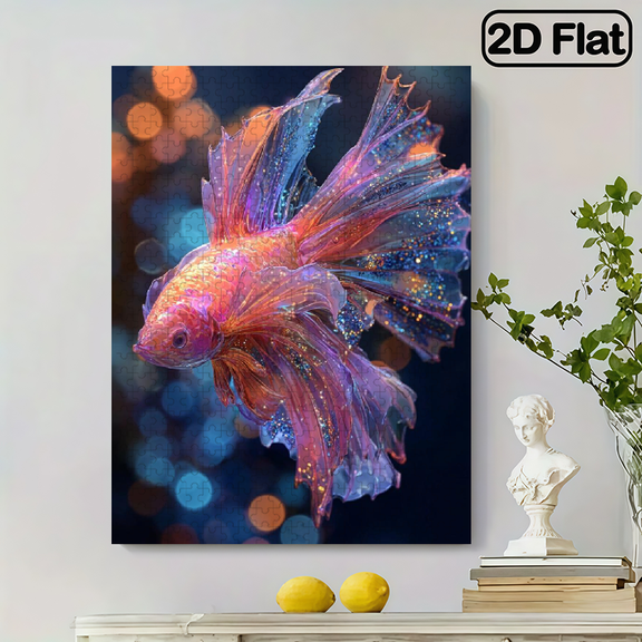 A 1000pcs Adult Puzzle, Measuring 27.56X19.69 Inches, Featuring a Butterfly Fish Design, Perfect for Creative Fun with Family And Friends. an Ideal Choice for Birthday Or Holiday Stress Relief