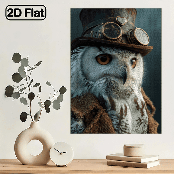 1000pcs Adult Puzzle - Samurai with a Sword Under a Cherry Blossom Tree with Falling Red Cherry Blossoms.29.4*19.6 in