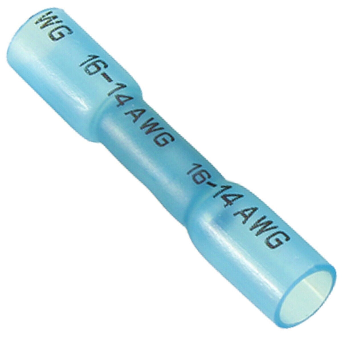 1000pcs Blue 14-16 Gauge AWG Heat Shrink Butt Wire Connectors Crimp Terminals US