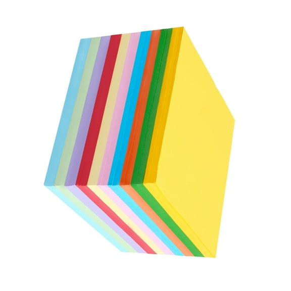 OUNONA Assorted Color Origami Paper for Craft Projects 1000 Pieces Square Sheets 10 Colors Safe