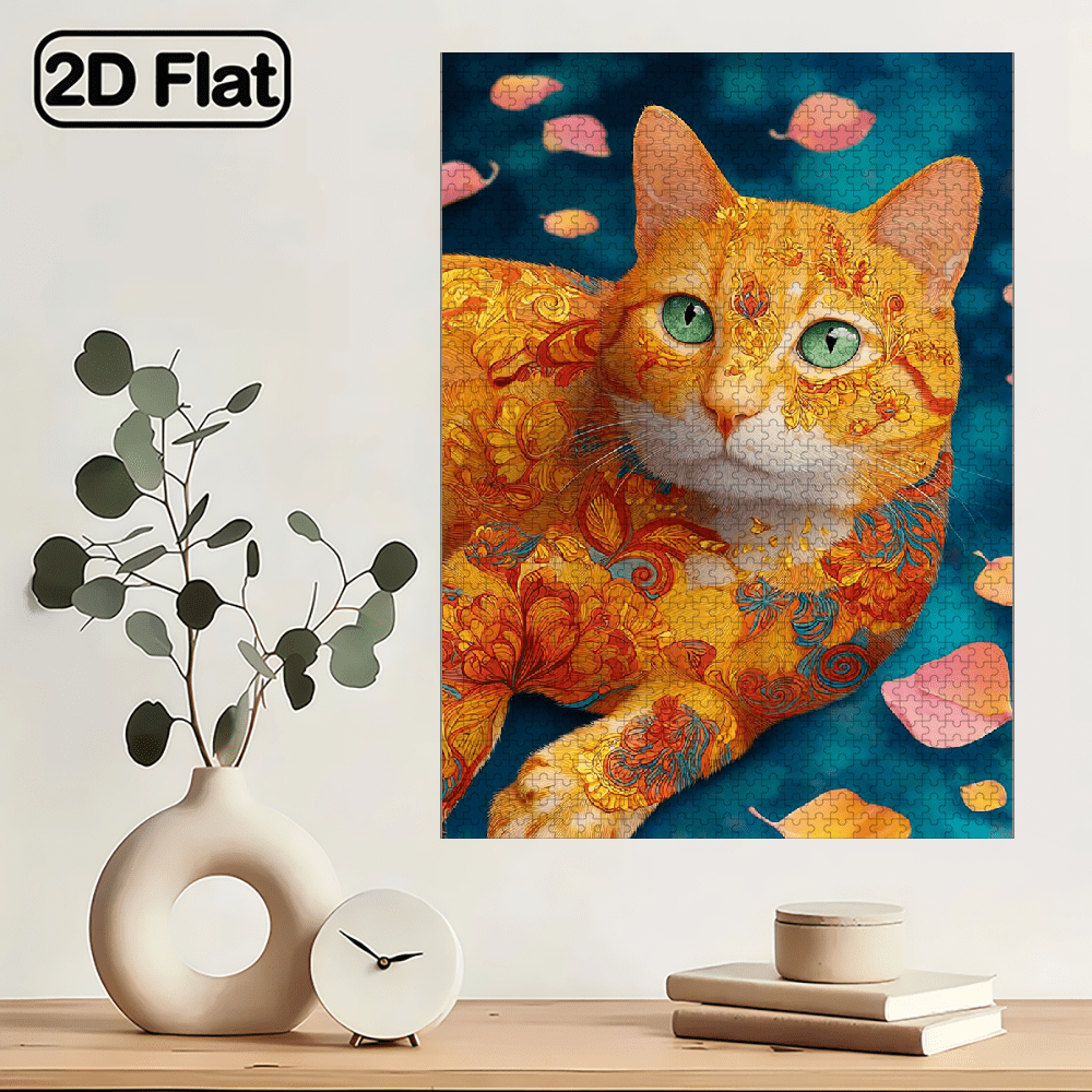 1000pcs of Colorful and Creative Animal and Flower Jigsaw Puzzles for Home Decoration Perfect Gift for Adults Educational and Fun Interactive Jigsaw Games. 29.4*19.6in