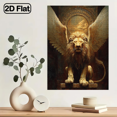 thumbnail image 1 of 1000pcs Colorful Majestic Winged Lion Jigsaw Puzzle Vibrant Abstract Design, Mythical Beast Pattern, Challenging Entertaining, Family Activity.29.4*19.6in, 1 of 10
