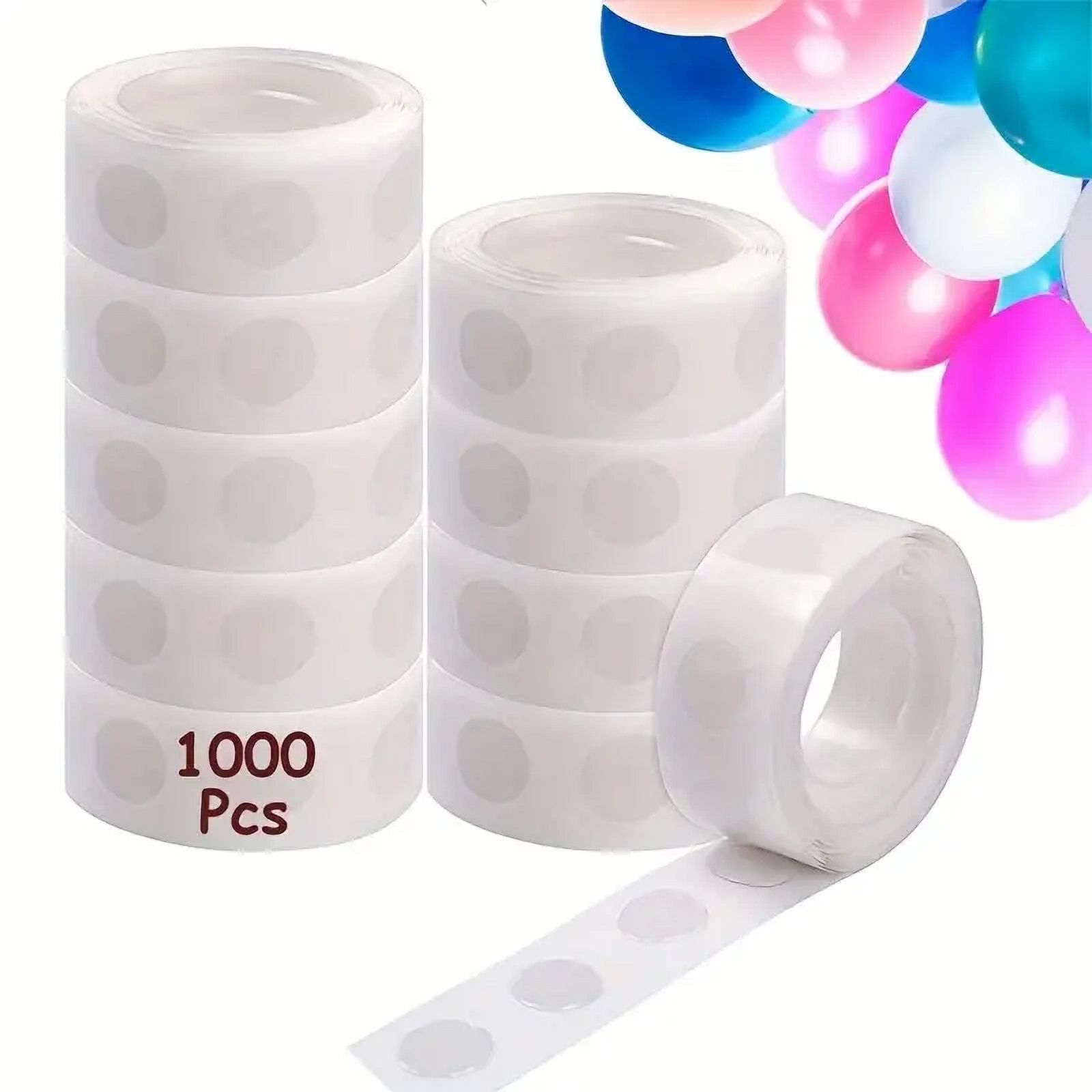 1000pcs Glue Point Clear Balloon Glue Removable Adhesive Dots Double Sided Dots of Glue Tape for
