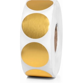 Sutter Signs 1000pcs Gold Dot Stickers Roll - 1 Inch Gold Dots for Inventory & Color Coding - 1" Metallic Gold Dot Labels