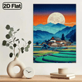 thumbnail image 1 of 1000pcs Japanese Moonlit Scene Cardboard Puzzle, 27.55-19.69 Inches, Portable DIY Art Puzzle, Perfect for, Couples, Families, Gamers, Ideal New Year, Birthday Gift, Creative Leisure for Art Puzzle, 1 of 10