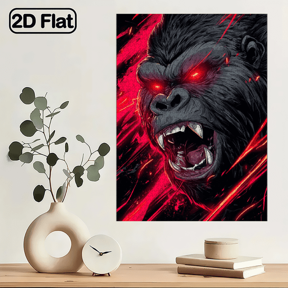 1000pcs Large Challenging Chimpanzee Puzzle, Complex Brain Teaser, Perfect for Home Decor, Family Entertainment, DIY Picture Book Gift