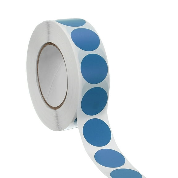 1000pcs Light Blue Round Stickers Roll 0.75 Inch Self-Adhesive Coding Label