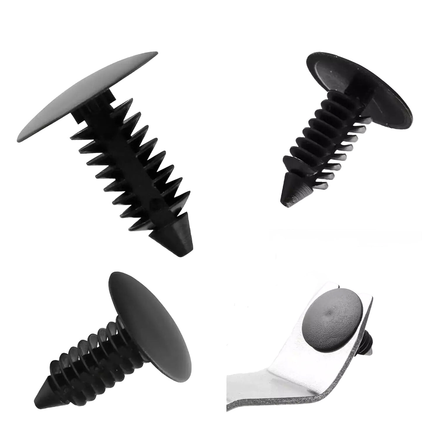 1000pcs Nylon Retainer Clips Christmas Tree Fasteners For 8mm GM - Foto 9