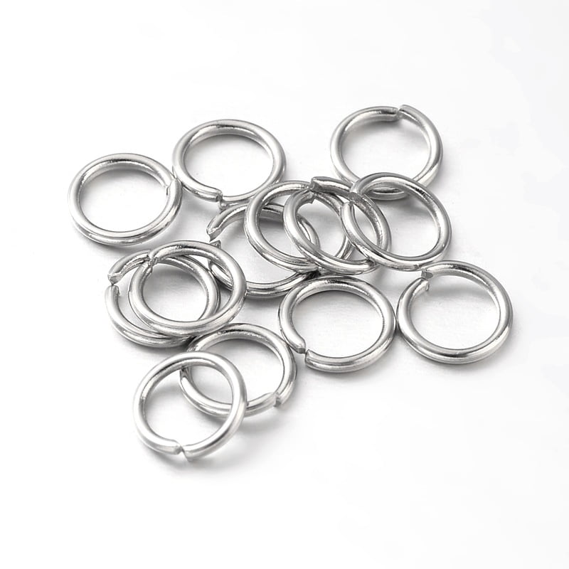 1000pcs PVD Vacuum Plating & Long-Lasting Brass Open Jump Rings 21 Gauge 4x0.7mm Inner Diameter: 2.4mm