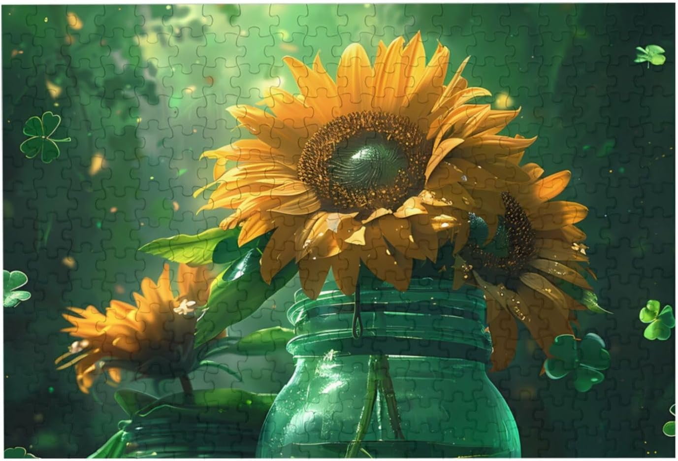 1000pcs Puzzle for Adults,Sunflowers Puzzle Gift Educational