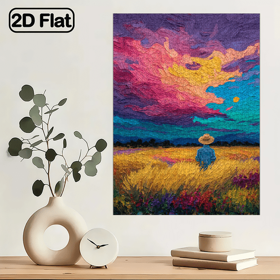 1000pcs Puzzle Featuring Vibrant Wilderness Fantasy Design - Scratch-resistant, High Difficulty, Suitable, Family Entertainment, DIY Home Decor, and as Brain-challenging Gift Idea