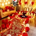 thumbnail image 1 of 1000pcs Realistic Artificial Rose Petals - Durable Plastic Flower Petals for Wedding, Valentines Day & Party, Romantic Table Decor for Events, Soft Fake Petals to Create Romantic Atmosphere, Red, 1 of 6