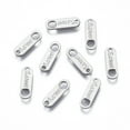 thumbnail image 1 of 1000pcs Resistant 201 Stainless Steel Chain Tags Stamping Blank Tag Oval with Word S.Steel Stainless Steel Color 11x3.5x0.5mm Hole: 1.2mm & 2mm, 1 of 3