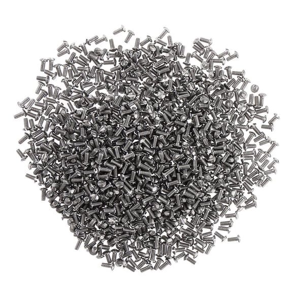 1000pcs Stainless Steel Screws Slotted Eyeglasses 2..4 x 3.0 mm