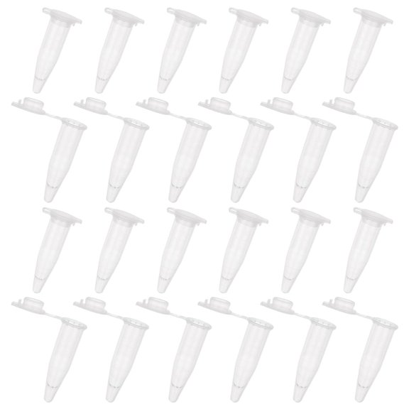 1000pcs Transparent Disposable Plastic Centrifuge Tube with Cap Lab Supplies WhiteSmoke 41x19.5x12.5mm for DIY