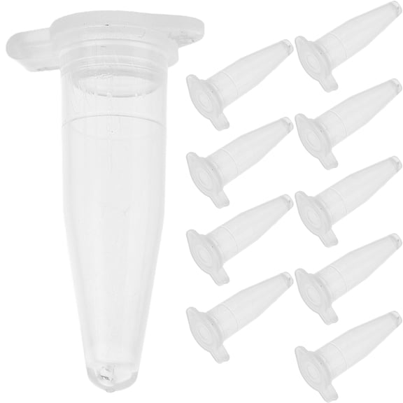 UPOUART 1000 Pieces Clear Plastic Test Tube Caps with Easy-to-Use Lid Design for Secure Storage and Laboratory Use