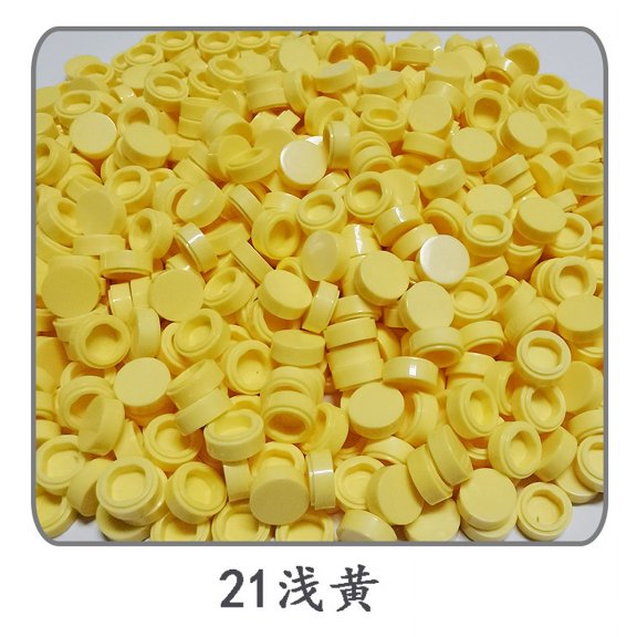 1000pcs/lot Tile 1x1 Round 98138 Special Brick MOC Building Block Small Particle Bricks Parts Compatible with 98138 LOGO Toys