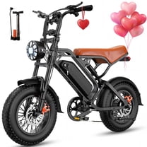1000w Adult Off-Road Electric Bike, Five-Speed Transmission, 16-Inch Wide Tires, 48v15ah Removable Battery, Front And Rear Dual Disc Brakes With Dual Spring Shock Absorbers