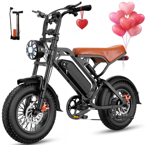 1000w Adult Off-Road Electric Bike, Five-Speed Transmission, 16-Inch Wide Tires, 48v15ah Removable Battery, Front And Rear Dual Disc Brakes With Dual Spring Shock Absorbers