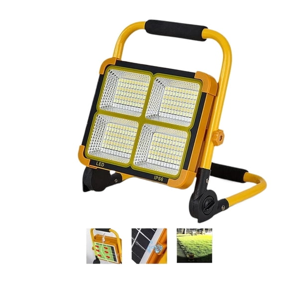 1000w Solar Flood Light Portable LED Reflector Spotlight Rechargeable Projector Floodlight Emergent Solar Portable Lamp