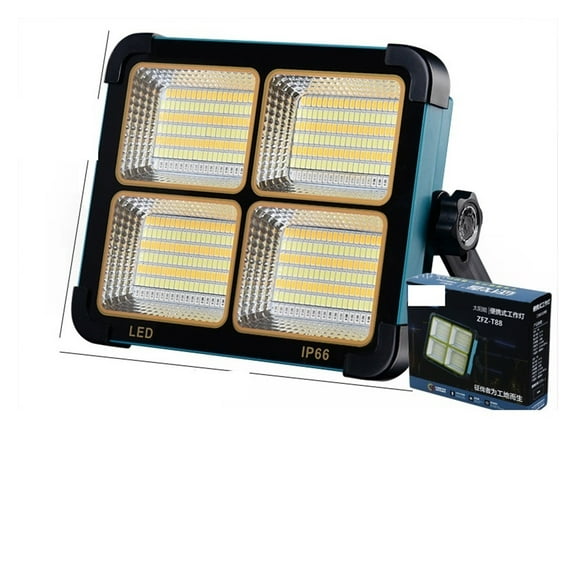 1000watt Portable Camping Tent Lamp USB Rechargeable LED Solar Flood Light Outdoor Waterproof Work Repair Lighting ,Easy to Install