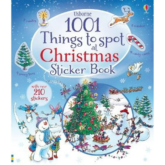 Pre-Owned 1001 Christmas Things to Spot Sticker Book (Hardcover) 1409583341 9781409583349